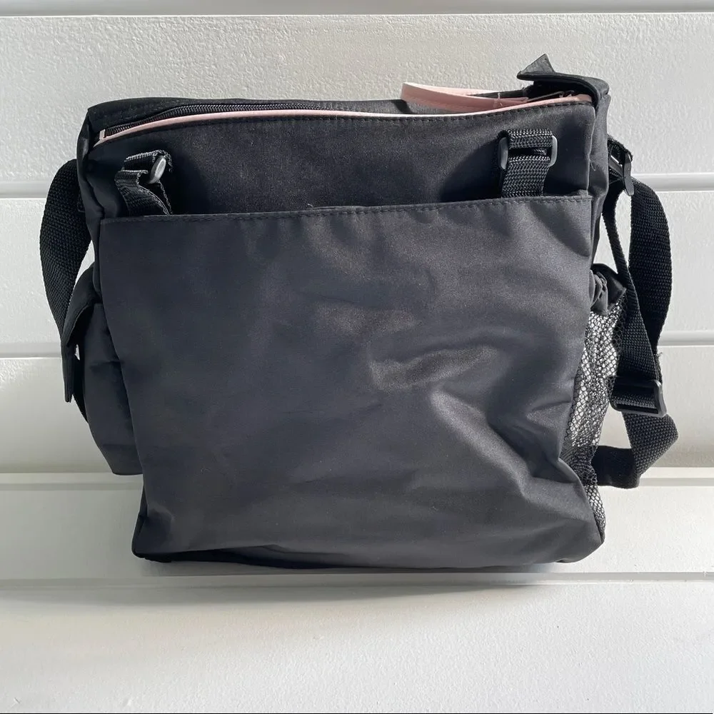 Cudlie Accessories Multi Pocket Top Zip Black Baby Diaper Bag